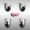 Service Caster 3 Inch 316SS Soft Rubber Wheel Swivel Top Plate Caster Lock Brake 2 Rigid, 2PK SCC-SS316TTL20S314-SRS-2-R-2 - alternate 4